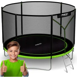 Neo-Sport Trampolino da Giardino 10ft/312cm con Rete Esterna e Scala