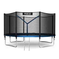 Neo-Sport Trampolino da Giardino 13ft/404cm con Rete Esterna e Scala