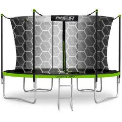 Trampolino da Giardino 13ft/404cm con Rete Interna e Scala Neo-Sport