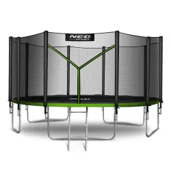 Neo-Sport Trampolino da Giardino 15ft/465cm con Rete Esterna e Scala