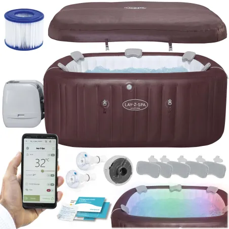 SPA Gonfiabile Lay-Z Maldives Pro per 7 persone, vasca da bagno da esterno