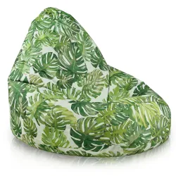 Pouf Poltrona Drop XXL impermeabile, ideale per giardino e terrazza