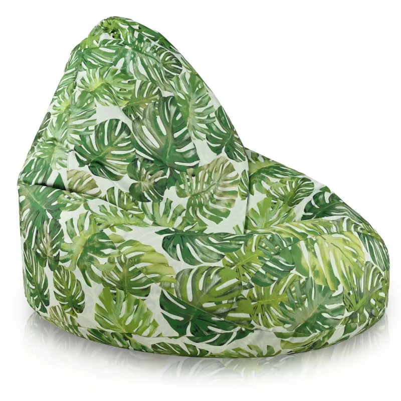 Pouf Poltrona Drop XXL impermeabile, ideale per giardino e terrazza