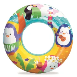 Ciambella colorata da nuoto per bambini, perfetta per le giornate in spiaggia