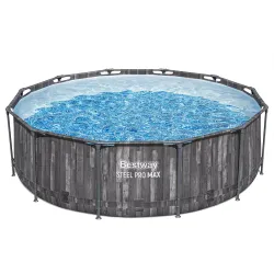 Piscina con telaio blu 366 x 100 cm, Bestway 5614X