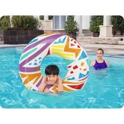 Anello da nuoto elegante 107cm Bestway 36228, perfetto per la spiaggia