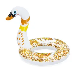 Ciambella da nuoto Bestway 36306, design a forma di cigno, perfetta per il divertimento in giardino