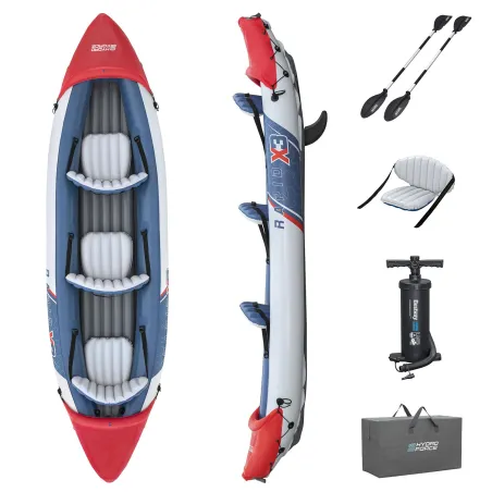Kajak Hydro-Force Rapid X3 Bestway 65132, robusto gommone per attività acquatiche