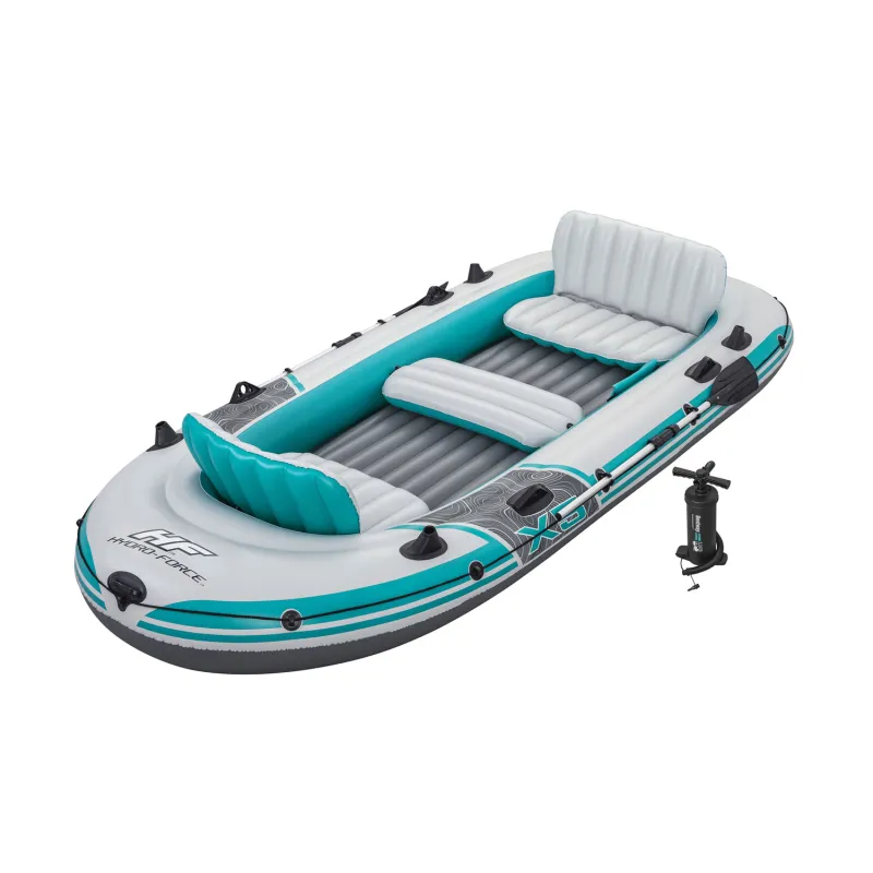 Ponton blu, ideale per il divertimento acquatico e il relax
