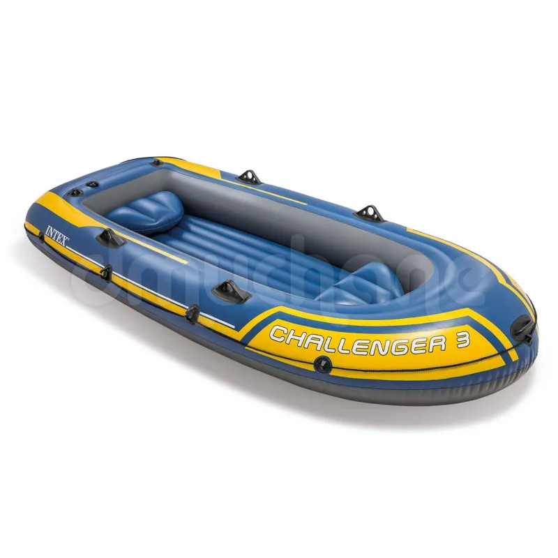 Gommone blu INTEX 68370 Challenger 3 per godere del tempo in acqua