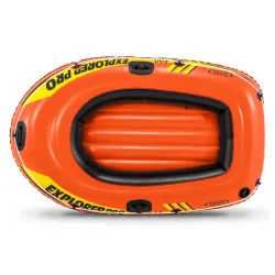 Ponton Explorer PRO 100, giallo, perfetto per divertimento in acqua con la famiglia