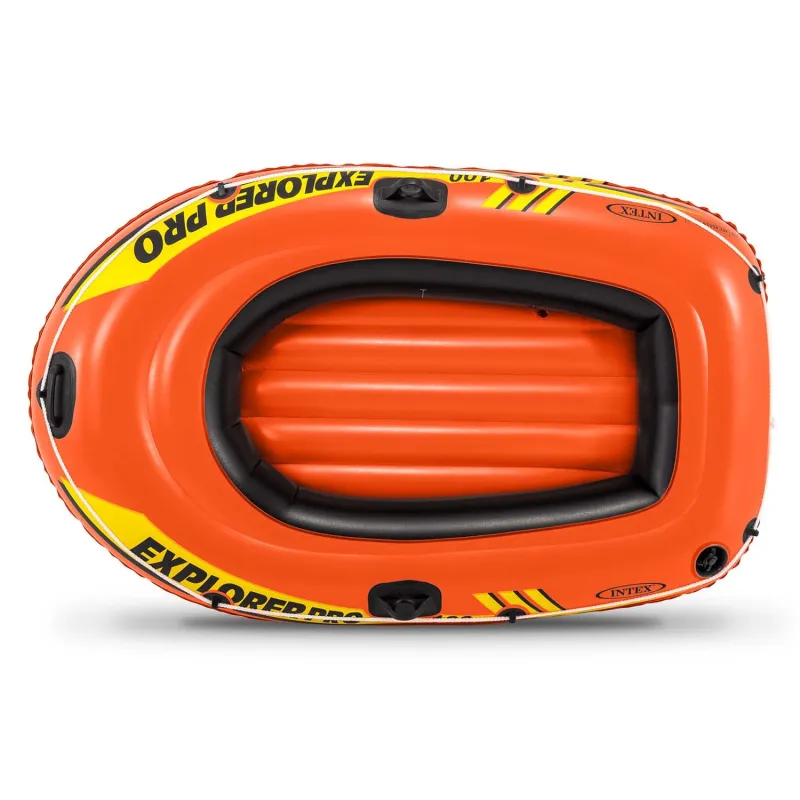 Ponton Explorer PRO 100, giallo, perfetto per divertimento in acqua con la famiglia