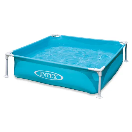 Piscina con telaio per bambini 122 x 122 x 30 cm, perfetta per divertimento estivo in giardino