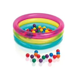 Piscina gonfiabile con palline 86 x 25 cm, perfetta per bambini, sicura e colorata