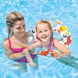 Ciambella da nuoto morbida da 51 cm, comoda e sicura per i bambini