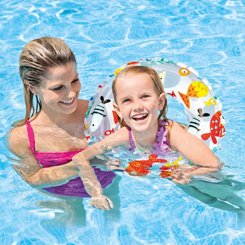 Ciambella da nuoto morbida da 51 cm, comoda e sicura per i bambini
