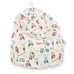 Fodera Di Pouf Sacco - Stampa Premium
