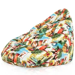 Fodera Di Pouf Poltrona Goccia - Stampa Premium