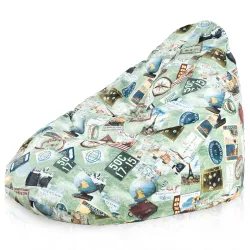 Fodera Di Pouf Poltrona Goccia - Stampa Premium