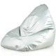 Pouf Poltrona Sacco Goccia XXL Argento