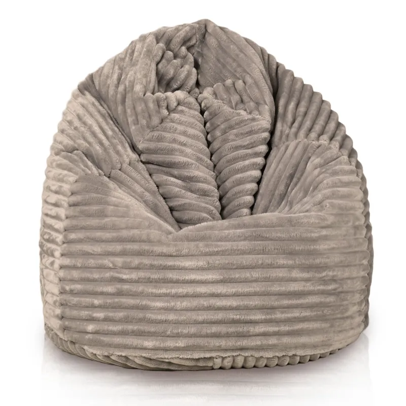 Poltrona Pouf Sacco L per bambini - Velluto a Coste Stripe – vista 2