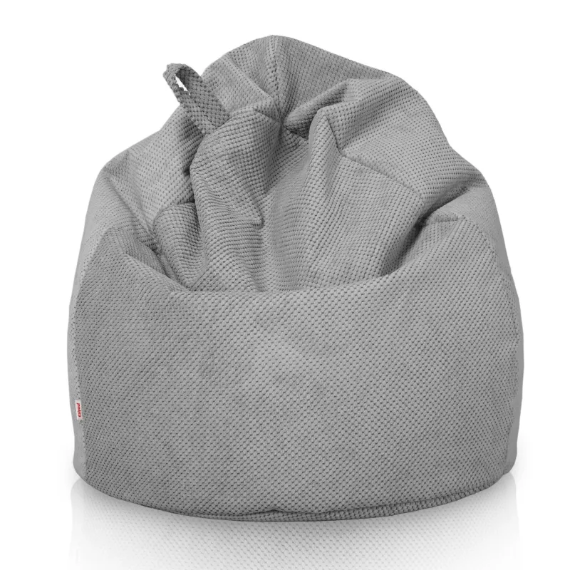Poltrona Pouf Sacco L per bambini - Velluto Testurizzato Dot – vista 10