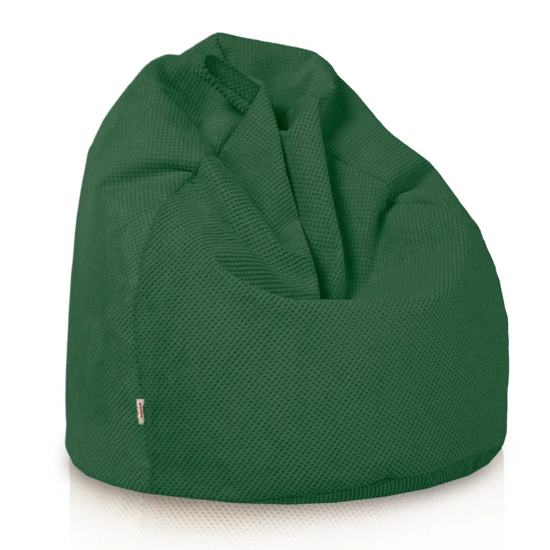 Poltrona Pouf Sacco L per bambini - Velluto Testurizzato Dot – vista 25