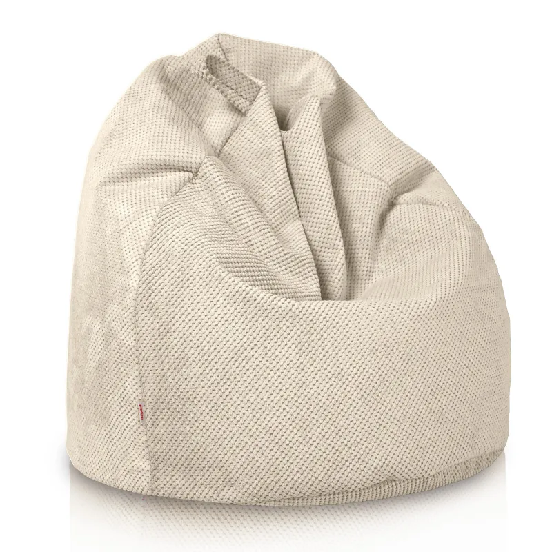 Poltrona Pouf Sacco L per bambini - Velluto Testurizzato Dot – vista 28