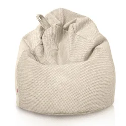 Poltrona Pouf Sacco L per bambini - Velluto Testurizzato Dot – vista 30