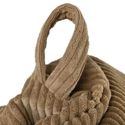 Grande pouf sacco in velluto a coste per teenager e adulti