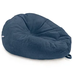 Grande pouf sacco in velluto a coste per teenager e adulti