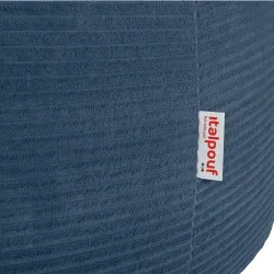 Grande pouf sacco in velluto a coste per teenager e adulti