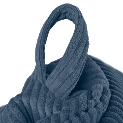 Grande pouf sacco in velluto a coste per teenager e adulti