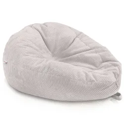 Grande pouf sacco in velluto a coste per teenager e adulti