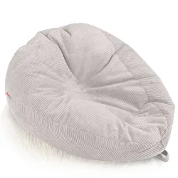 Grande pouf sacco in velluto a coste per teenager e adulti