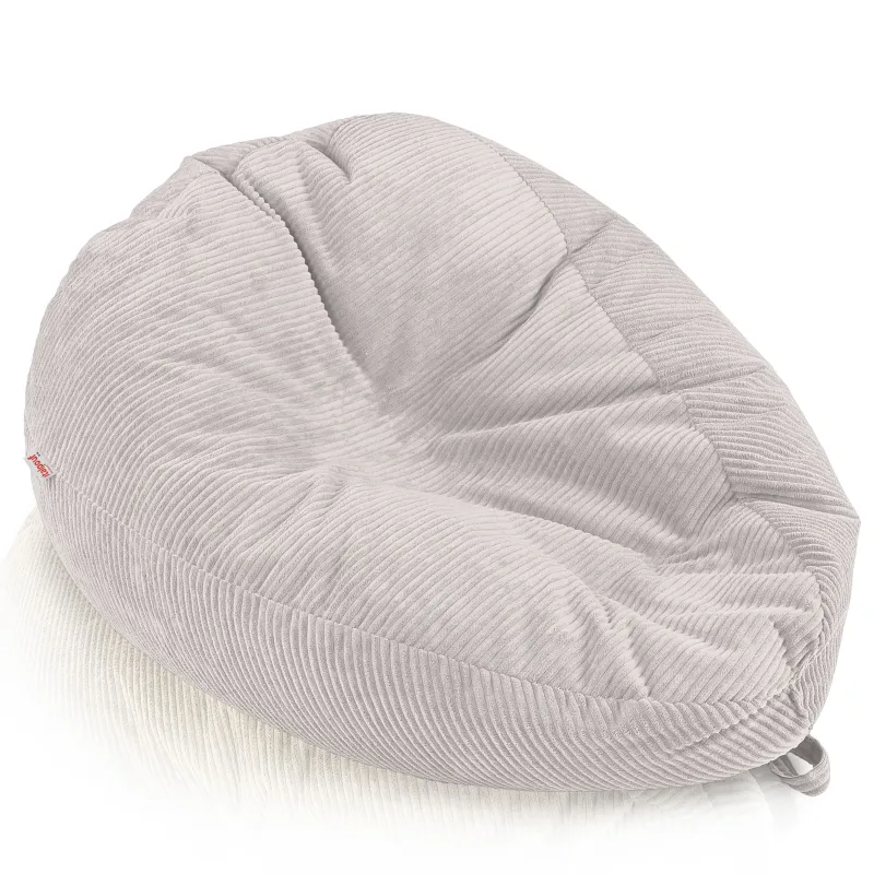Grande pouf sacco in velluto a coste per teenager e adulti