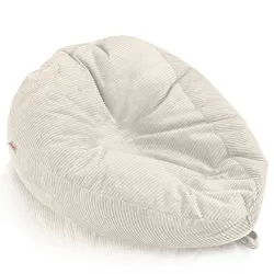 Grande pouf sacco in velluto a coste per teenager e adulti