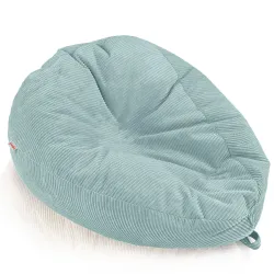 Grande pouf sacco in velluto a coste per teenager e adulti