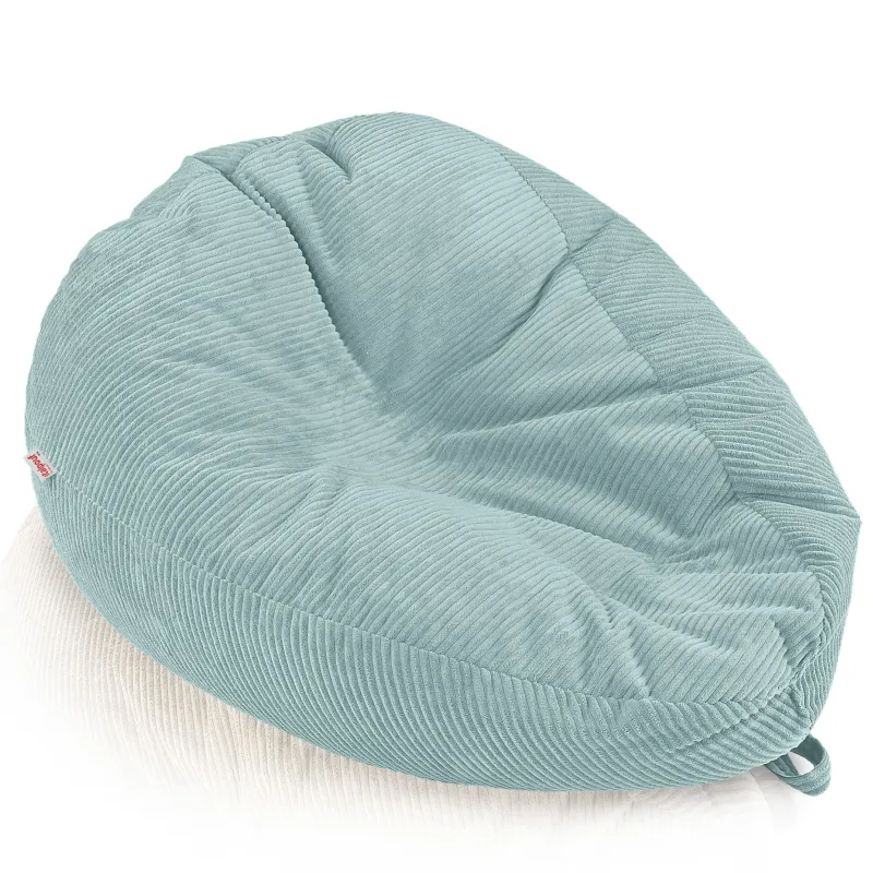 Grande pouf sacco in velluto a coste per teenager e adulti