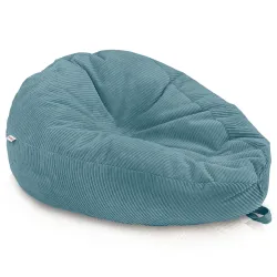 Grande pouf sacco in velluto a coste per teenager e adulti
