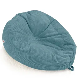 Grande pouf sacco in velluto a coste per teenager e adulti