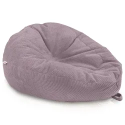 Grande pouf sacco in velluto a coste per teenager e adulti