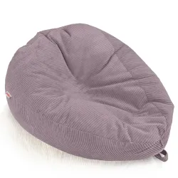 Grande pouf sacco in velluto a coste per teenager e adulti