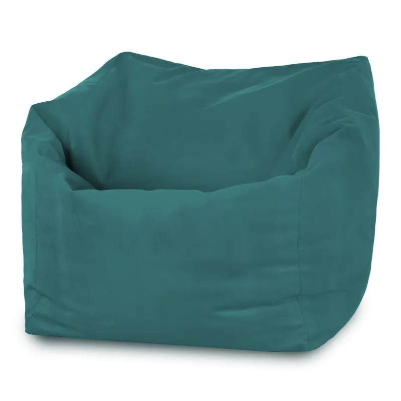 Poltrona Pouf Sacco Seduta da Terra Cubo Amalfi - Velluto Soft – vista 6