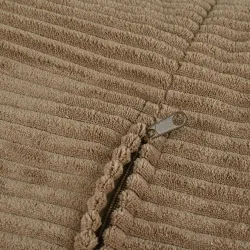 Pouf sacco con schienale per adulti in velluto XXL