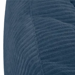 Pouf sacco con schienale per adulti in velluto XXL