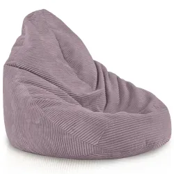 Pouf Sacco Drop XXL con Schienale - Velluto a Coste Soft