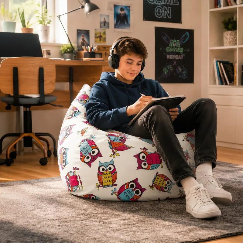 Pouf Sacco XL Giovani Stampe Premium