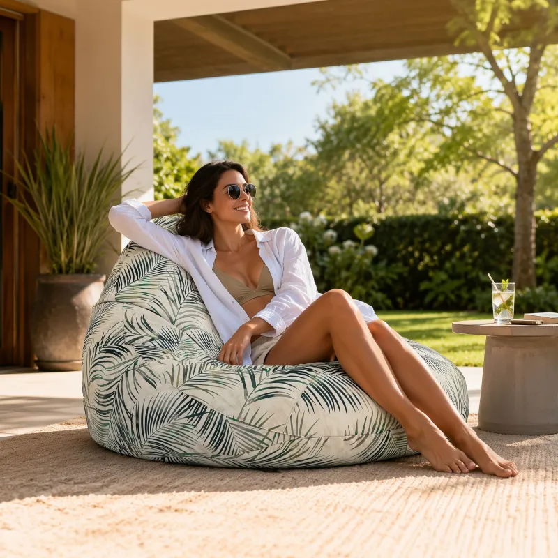 Pouf da esterno impermeabili Drop XXL - Comfort Italpouf