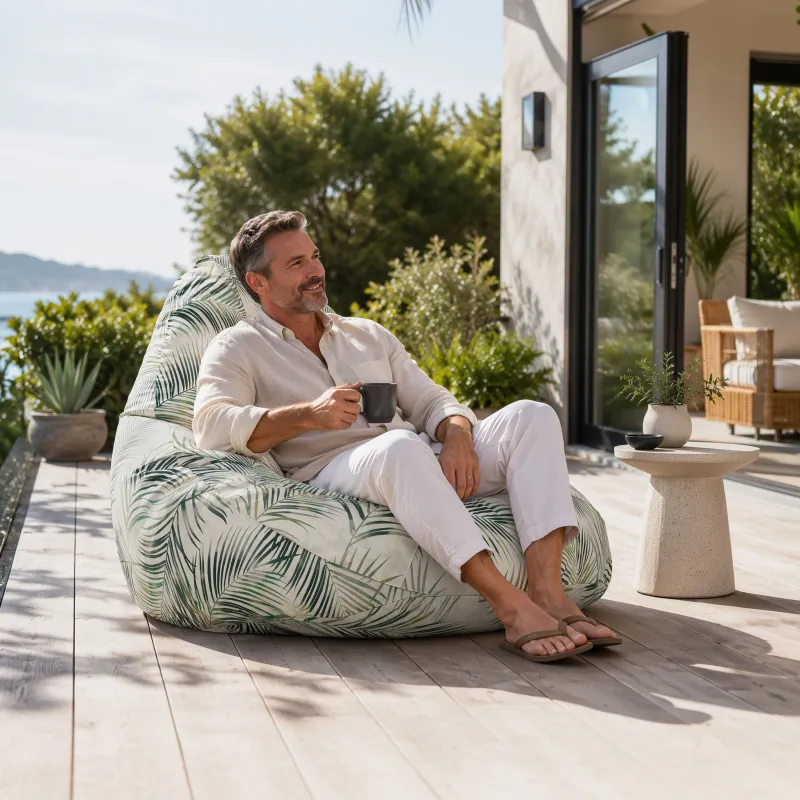 Pouf da esterno impermeabili Drop XXL - Comfort Italpouf